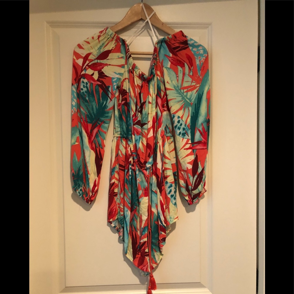 Floral print romper